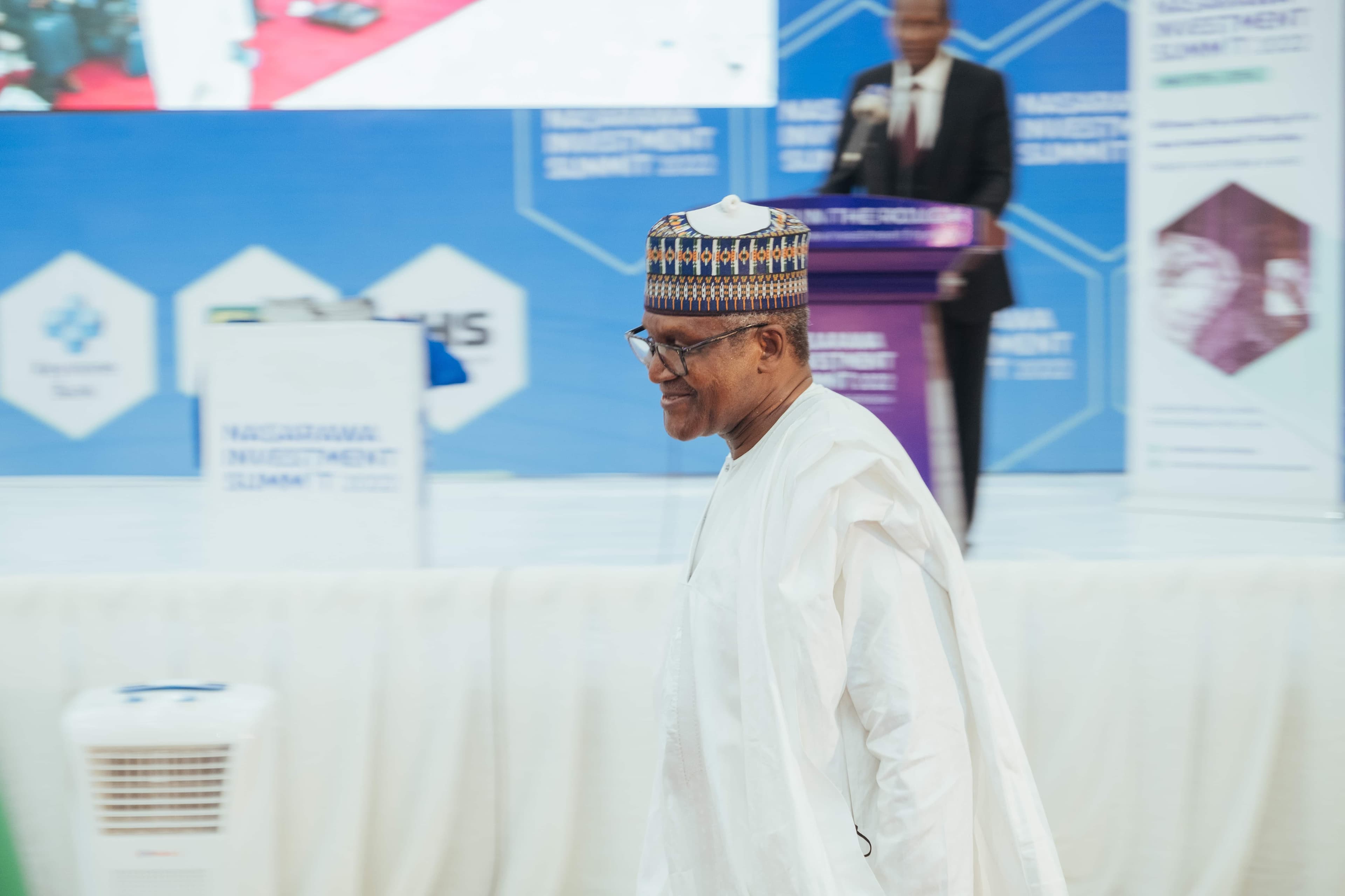 Alhaji Aliko Dangote Arriving at the Summit
